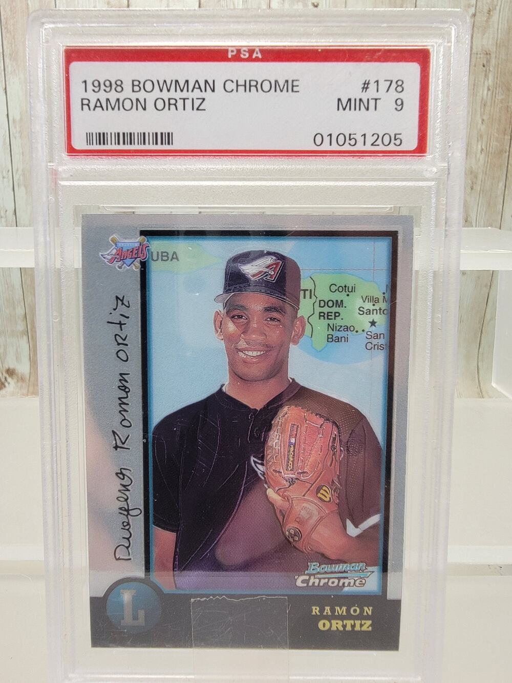 1998 Bowman Chrome International Ramon Ortiz #178 PSA Mint 9